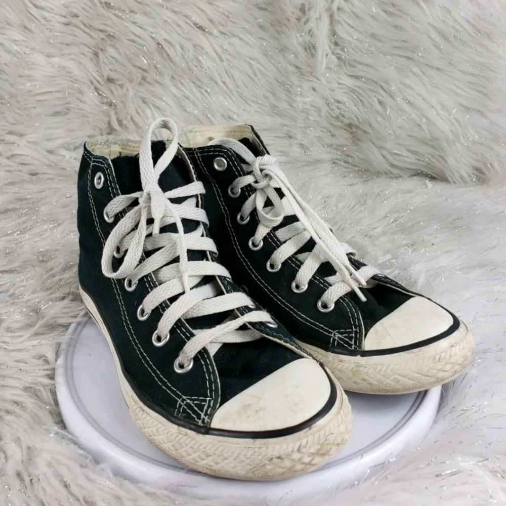 Vintage Converse Youth All Star Hi Top Shoes Made in USA 29160 Black Size 4